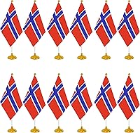 Vista 13 de WXTWK Paquete de 12 banderas de escritorio peruanas pequeñas mini banderas de mesa peruanas con base de soporte, decoración de celebración