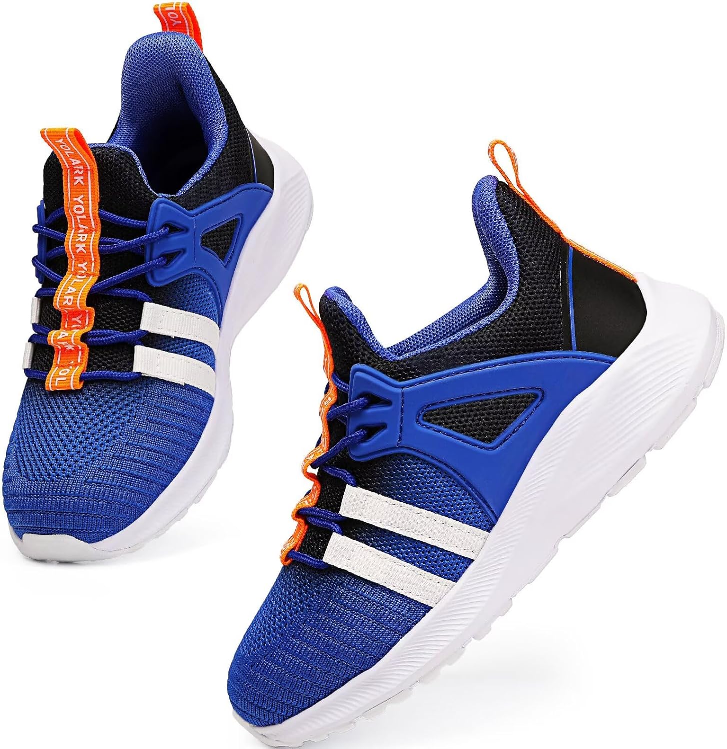 YOLARK Boys Girls Sneakers for Kids Non-Slip Tennis Shoes Fashion Lightweight Breathable Running Sport Athletic