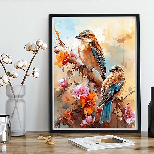 Miniatura 3 de Kaliosy Kits de pintura de diamantes 5D para adultos, flores por números, pintura con diamantes, arte de animales, bricolaje, taladro completo,