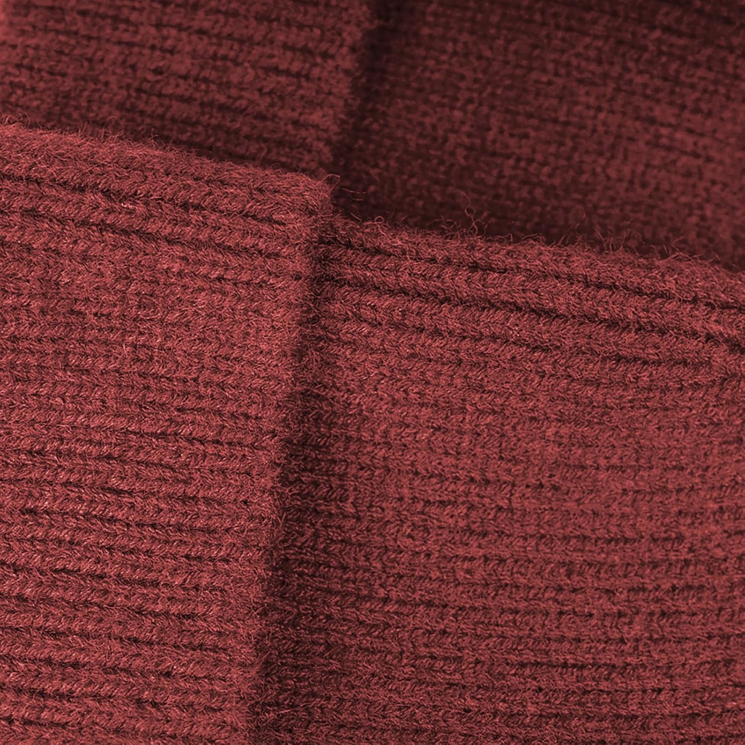 ZOORON Warm Knit Beanie for Men Women Winter Hat, Thick Fisherman Beanies Cuffed Plain Skull Caps - Image 6