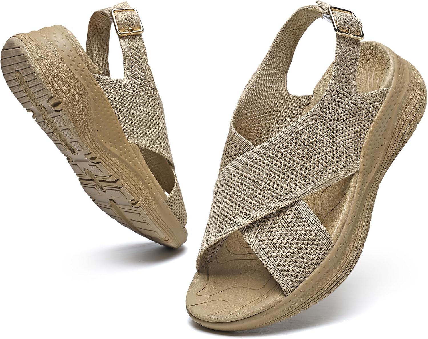 Womens Orthopedic Sandals Arch Support Ultra lightweight Plantar Fasciitis Shoes Summer Athletic Walking Sandals