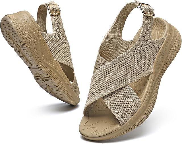 Soutien aux sandales orthopédiques pour femmes Ultra léger Plantar Fasciitis Chaussures Sandales de marche athlétique d'été