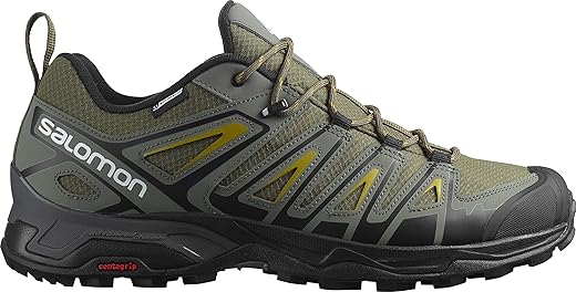 Matériel Géologie Pour Étudiant 100 Salomon X Ultra Pioneer CSWP Chaussures Imperméables Homme Randonnée, Noir/Vert olive, Taille 43 1/3 EU