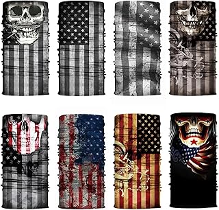 8PCS Neck Gaiter Balaclava Bandana Face mask, Sun Wind protection, Cycling, Running, Hiking Sports, for Men & Women