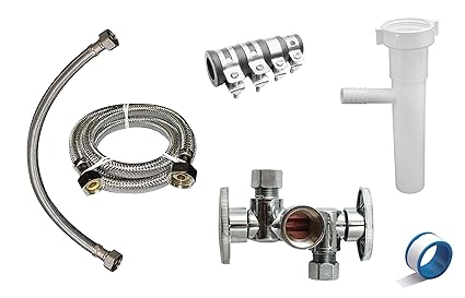 Keeney MK-DSHWSHR Dishwasher Installation Kit, White