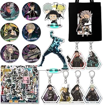Kaiju No. 8 Hibino Kafka Goods, Subwhite Mina Lucky Bag Set, Badge, Acrylic Stand, LOMO Card, Birthday Present, Gift A