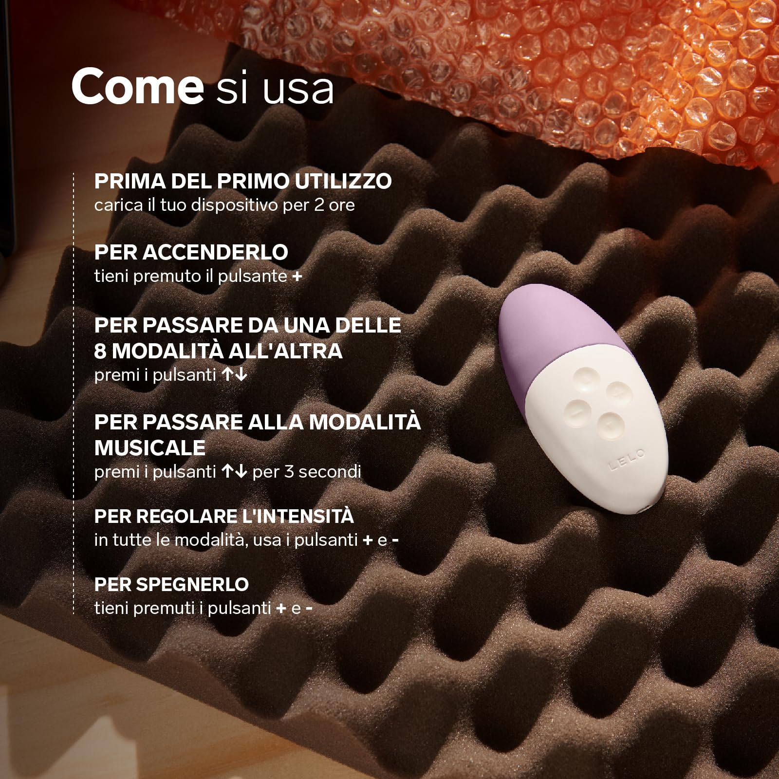 LELO SIRI 3 Vibratore Attivato dal Suono con Tecnologia SoundSense e 8 Modalità di Piacere, Vibratore per Donna Clitoride (Calm Lavander)