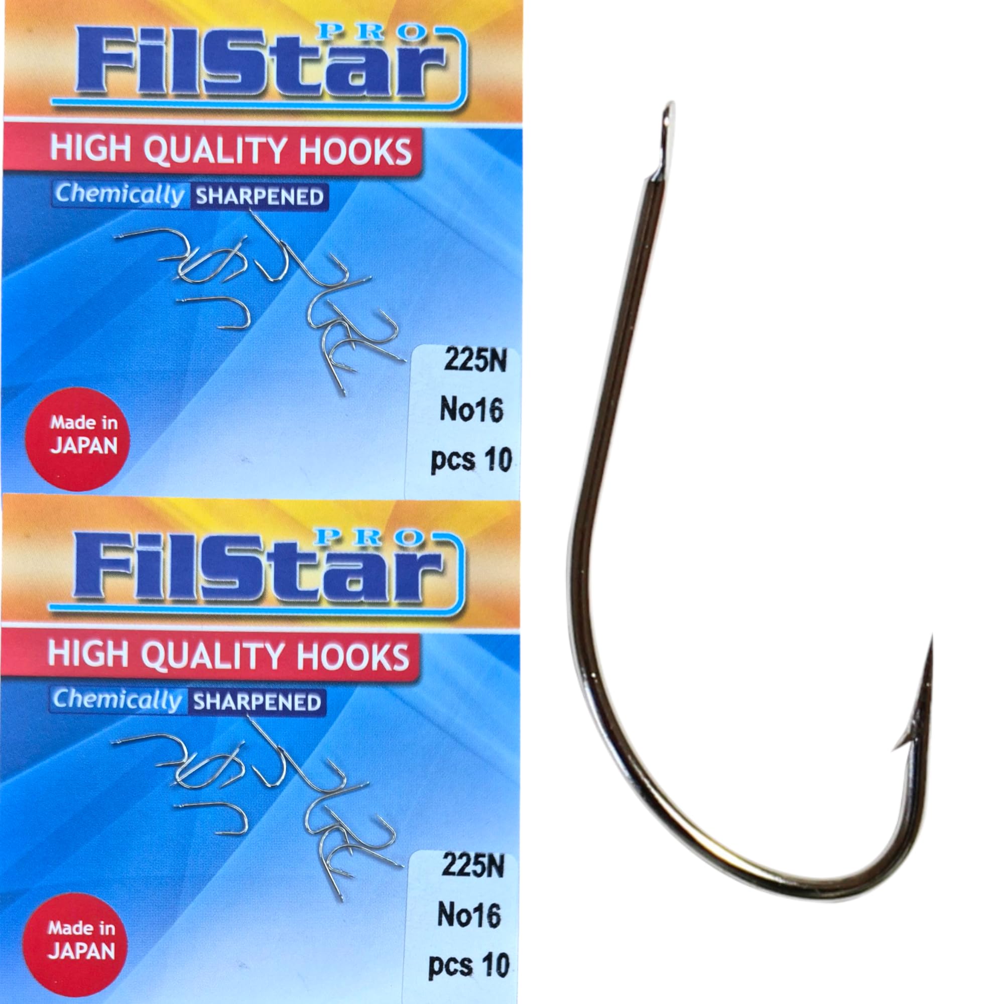 PRO FILSTAR 20 Pieces Fishing Hook Set N16, Carp Fishing Hooks, Carp Fishing Accessories, Barbed Carp Hooks