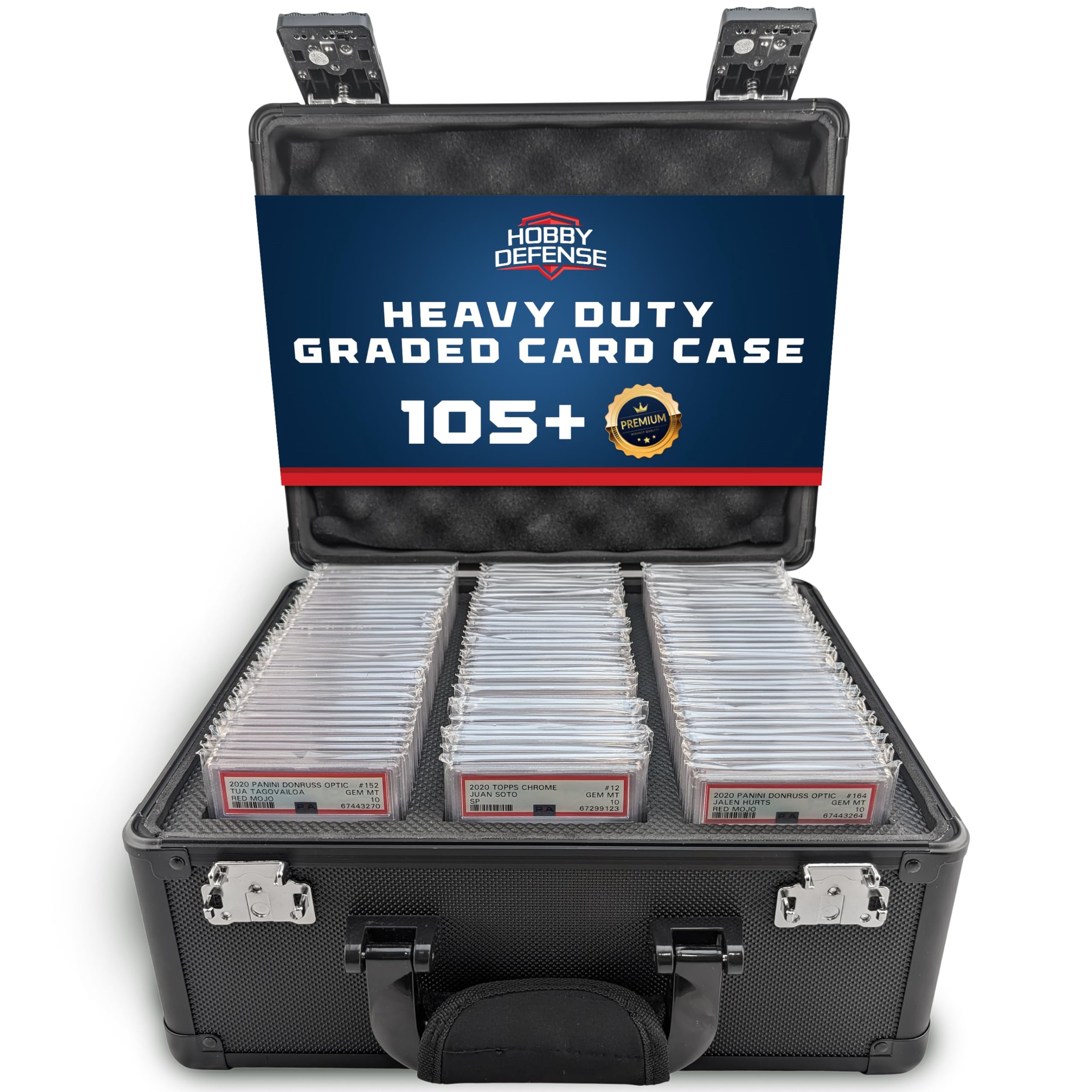 Hobby Defense Graded Card Storage Box 105+ 3 Row Graded