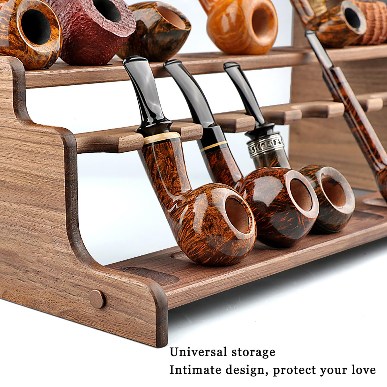 Amazon.co.jp: 木製タバコパイプスタンド、ほとんどの喫煙パイプ用16