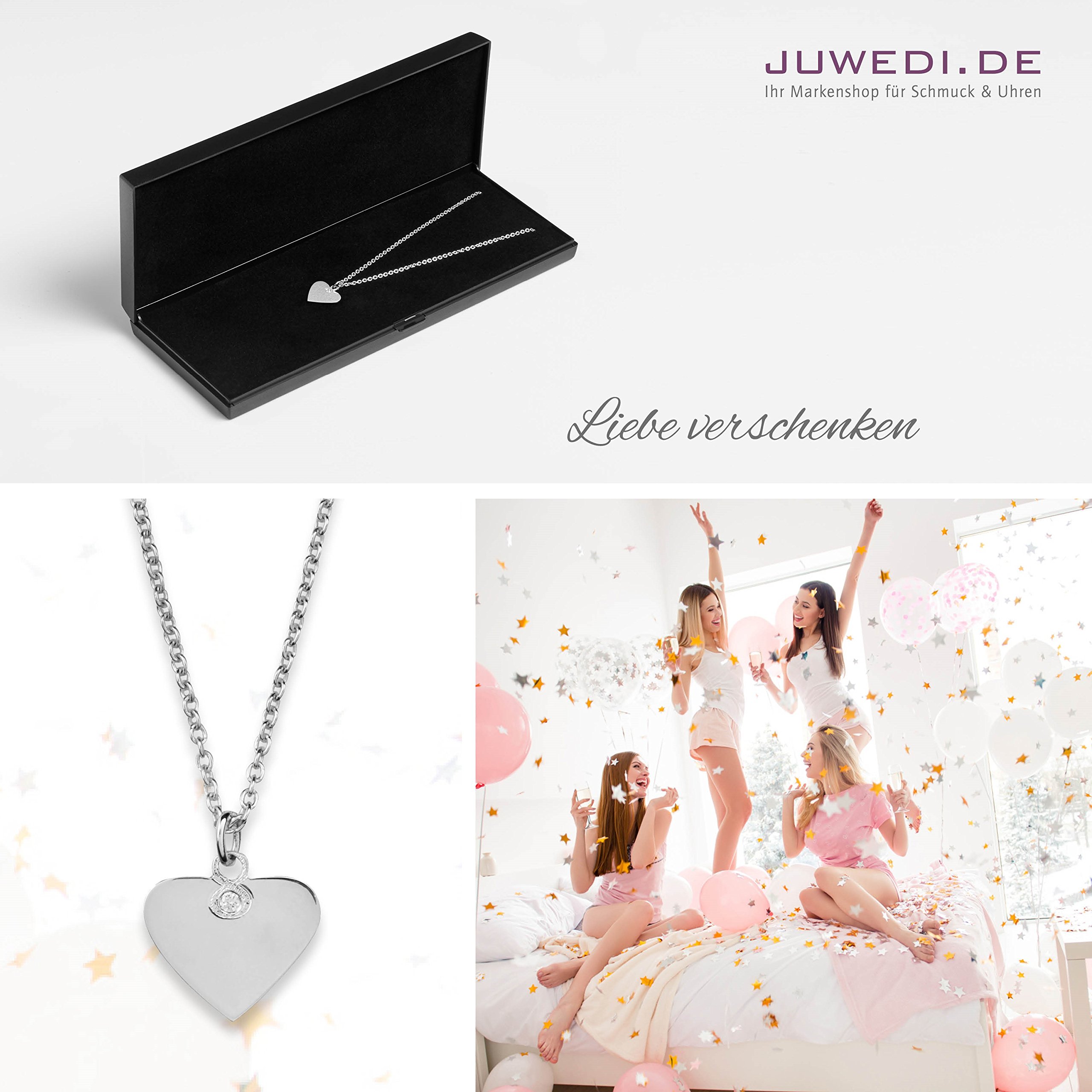 Hals-Kette echt Silber 925 mit Gravur - Herz Namenskette, Geschenke für besondere Frauen