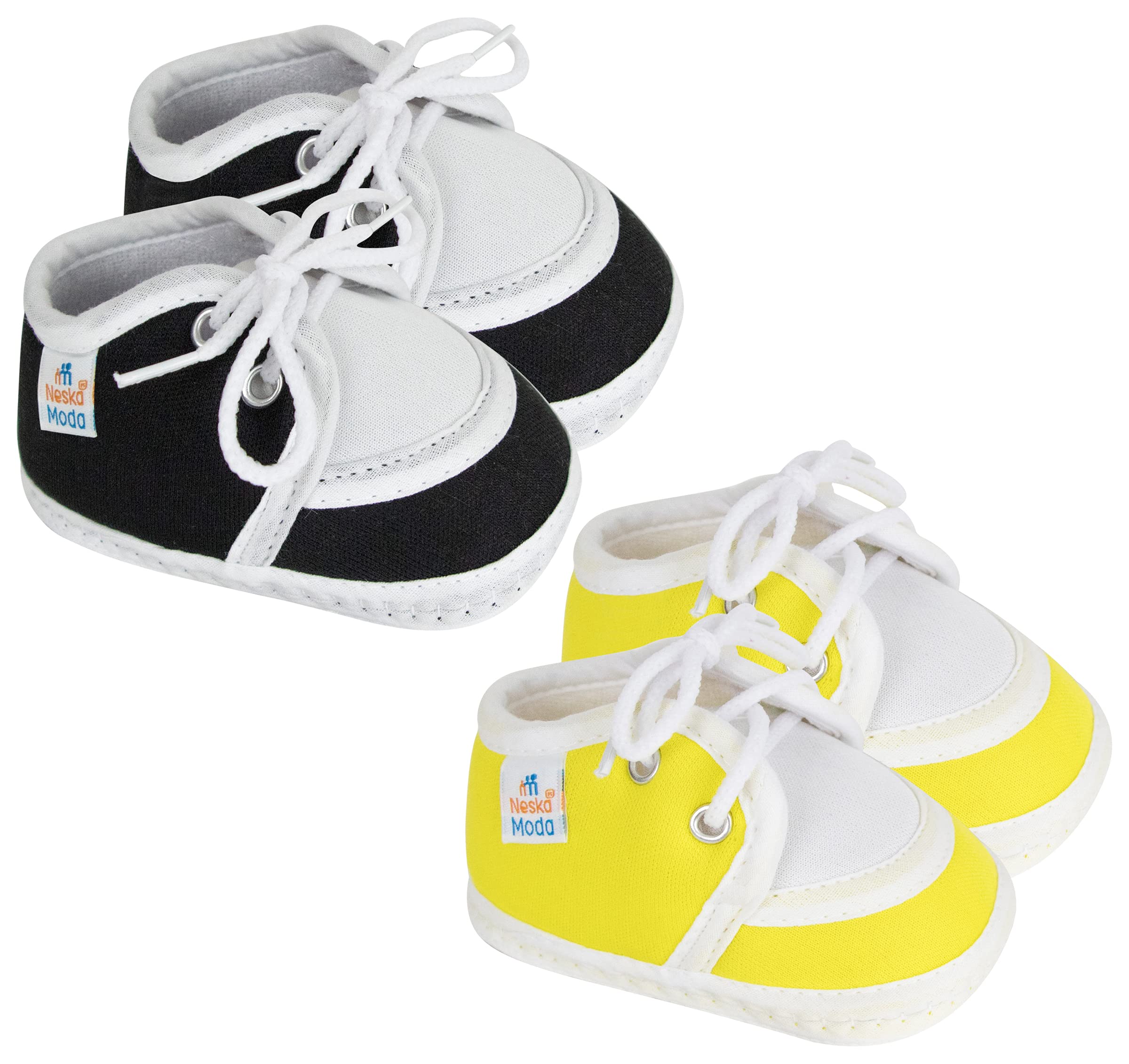 Neska Moda Set of 2 Pair Baby Boys & Baby Girls Lace Cotton Booties For 0 to 6 Months (Red,Yellow) -BT1138andBT1139 (B09TW7ZNKG) Amazon Price History, Amazon Price Tracker