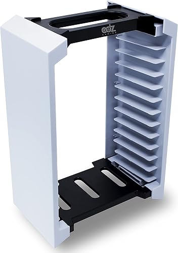 Miniatura 10 de ADZ Torre de almacenamiento de juegos  Torre de almacenamiento universal de camuflaje  Almacena 12 discos de juego o Blu-Ray  Estante de torre de