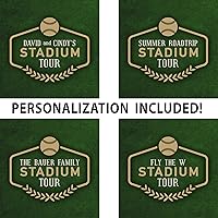 Vista 28 de HolyCowCanvas Personalized Canvas Baseball Stadium Map Tracker with Push Pins, Parks Bucket List, Customized Baseball Gift Stadiums Push Pin USA