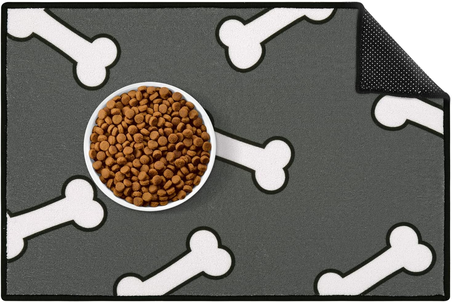 Yinuomo Dog Food Mat, Water Absorbent Pet Food Mat, Non