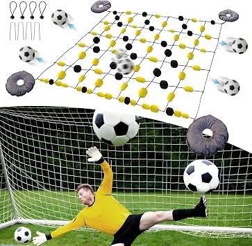 Goalkeeper Training Equipment, Goalie Rectangle Deflector, Ball Deflector Soccer, Multiple Different Refraction Angles, Reflexes and Agility Training 2.82m