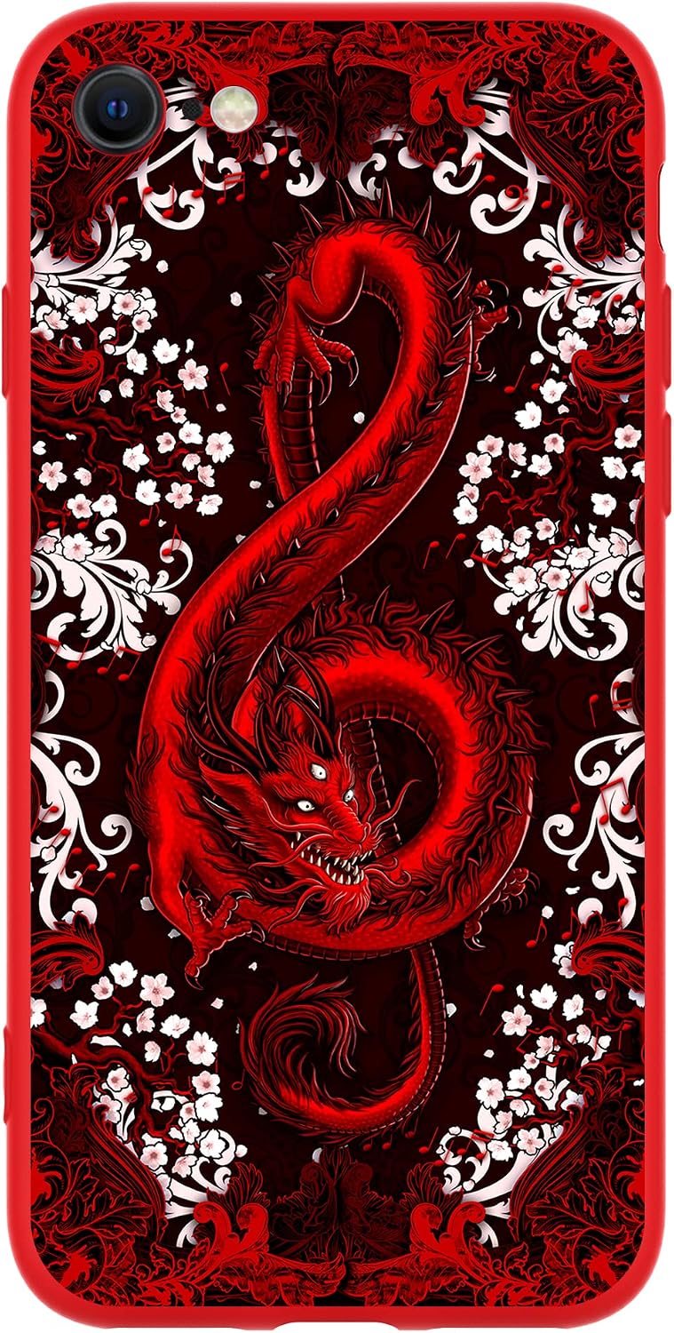 Amazon.com: KING DRAGON Pattern Case for iPhone SE 2022 & iPhone SE ...