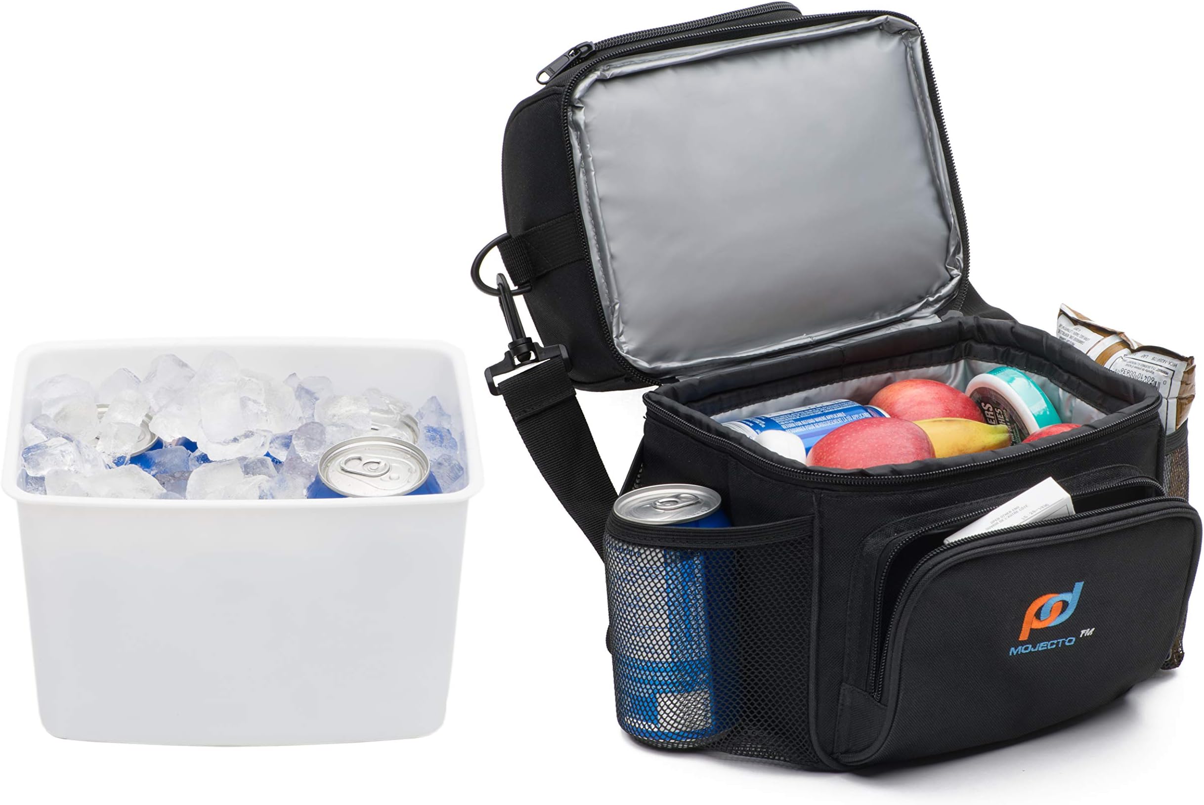 6-Cans (355 ml) Cooler Lunch Bag with Leakproof Hardliner Bucket. Hold 6 Regular Size (355 ml) Cans Without Ice.