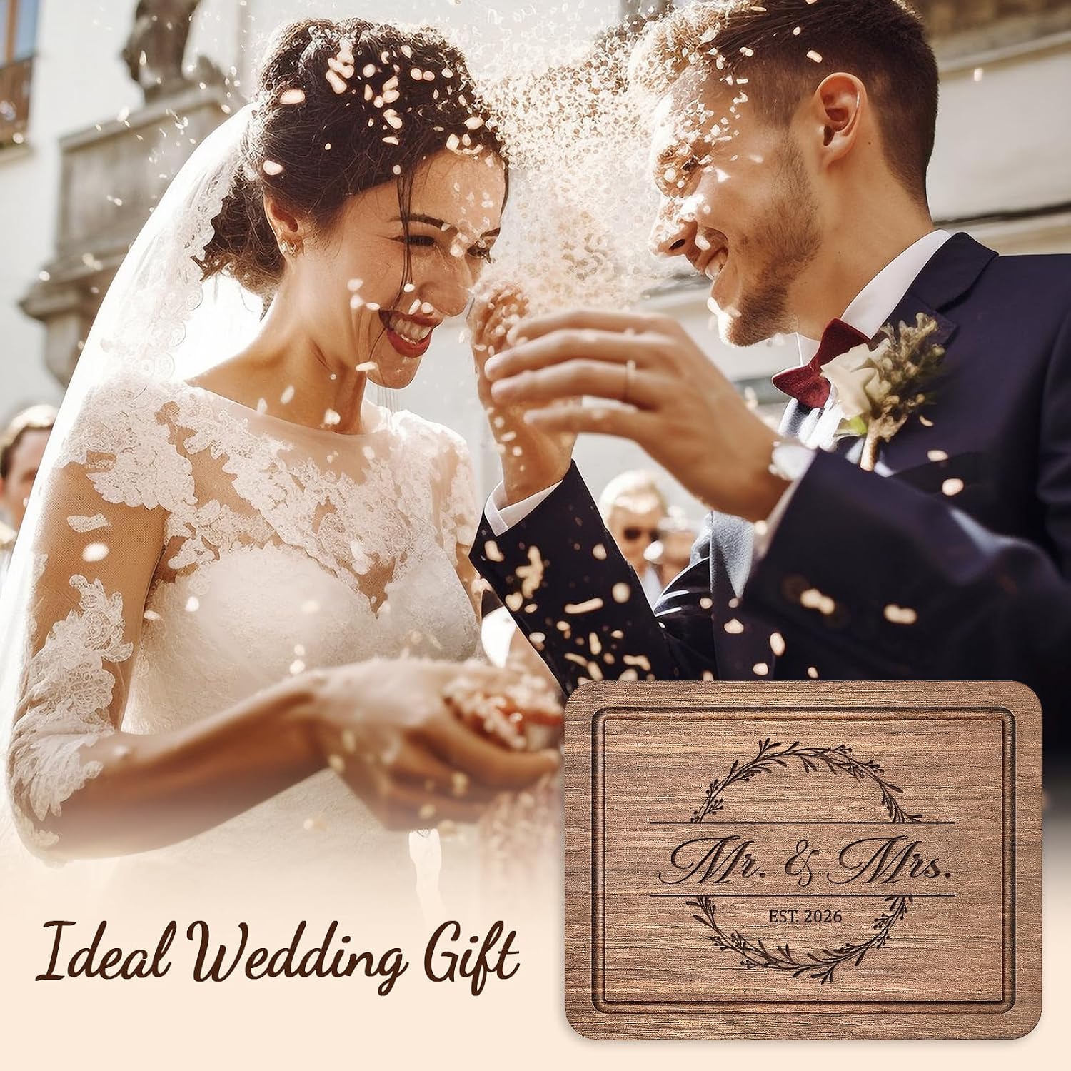 Craftique Wedding Gifts for Couples 2026, Bridal Shower Gifts-Cutting Board