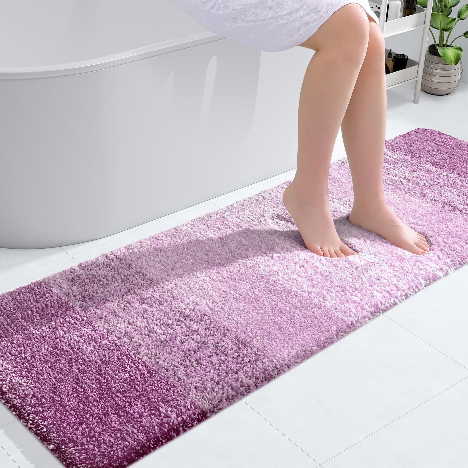 OLANLY Bathroom Runner Rug Mat 59x20