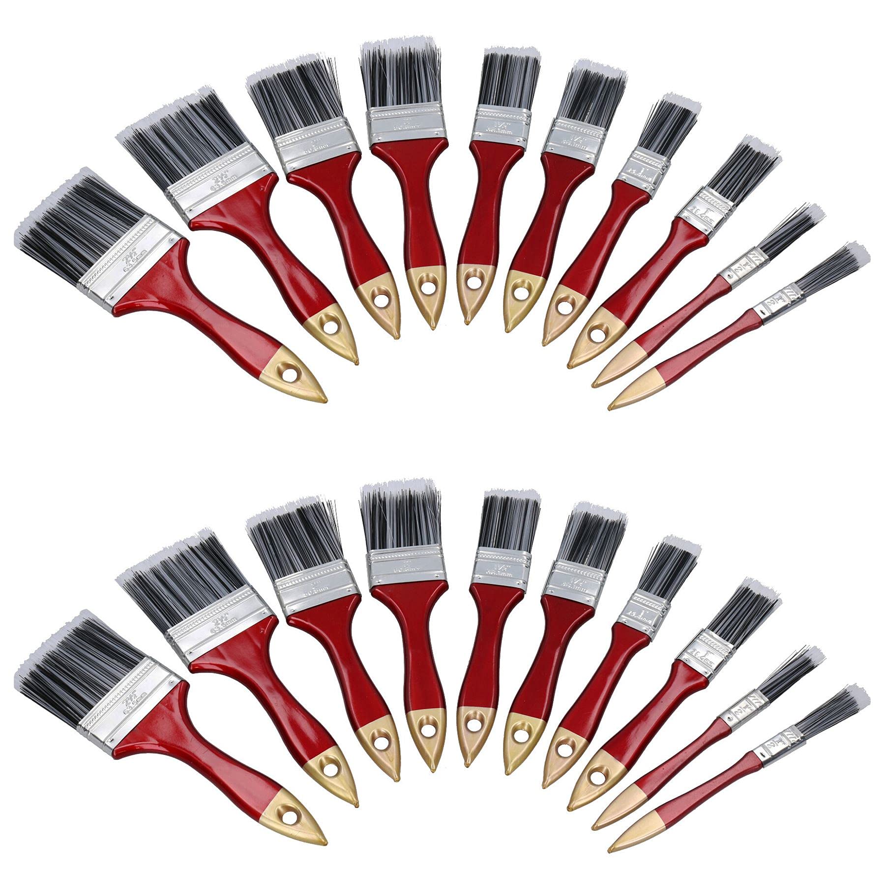 Pinceaux synthétiques pour peinture sans perte de poils pour réussir vos décorations