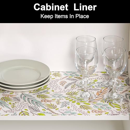 Vista 90 de Cooyes - Revestimiento para estantería de alacena, refrigerador, cajón, cocina, almacén, escritorio, tapete no adhesivo, antideslizante, duradero