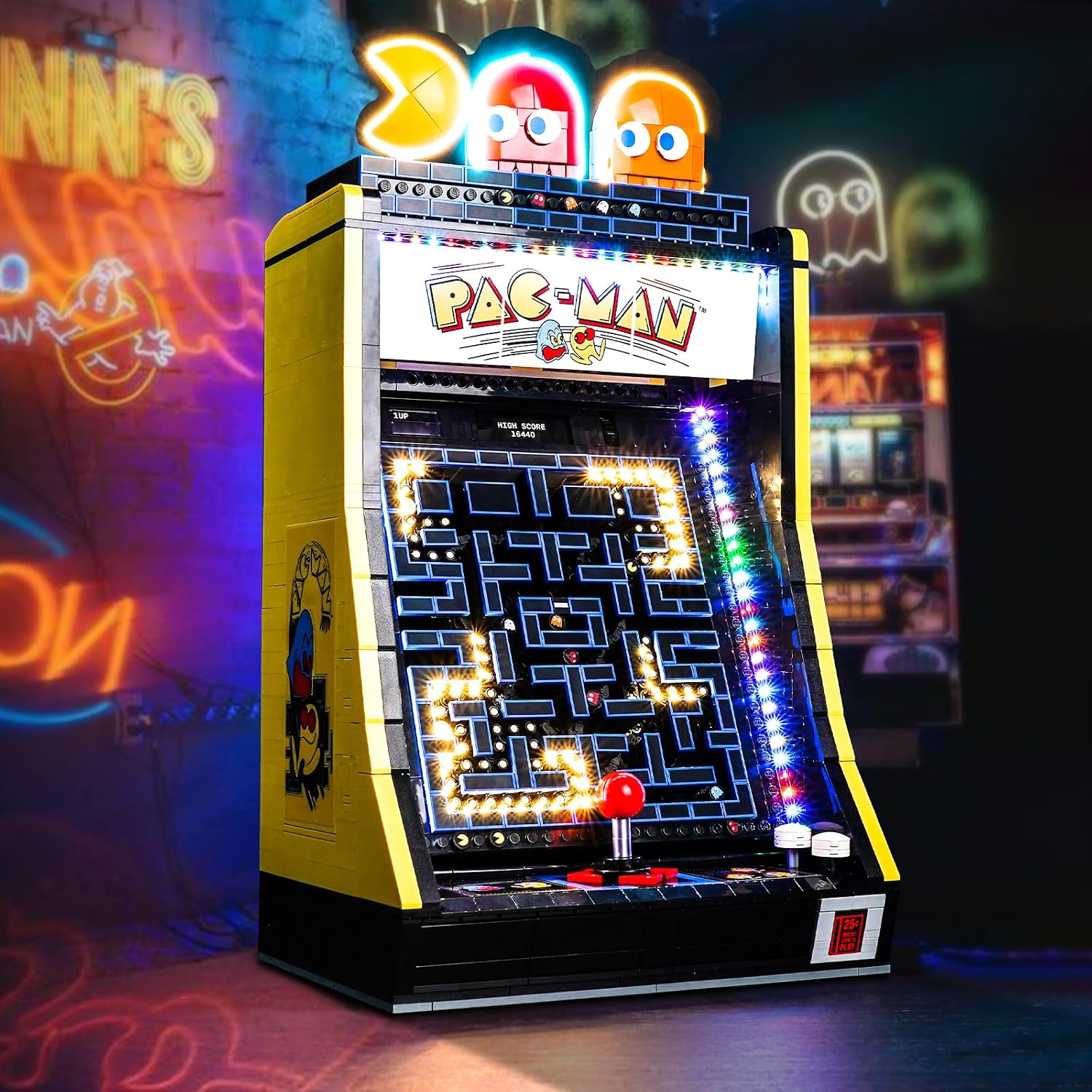 BrickBling LED Light Kit Compatible with Lego PAC-Man Arcade, Creative Lighting Compatible with Lego 10323-No Model