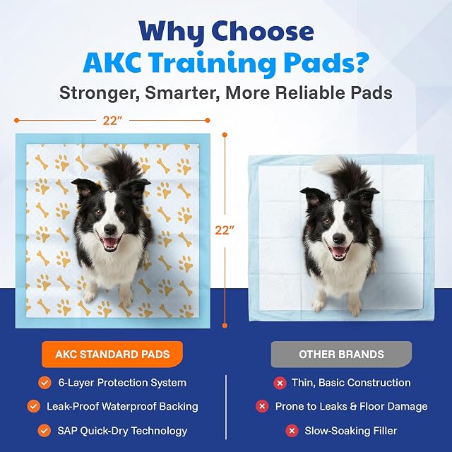 Foto 6 de 8 de AKC - Almohadillas avanzadas para cachorros con indicador de salud que cambia de color y gel de secado rápido…