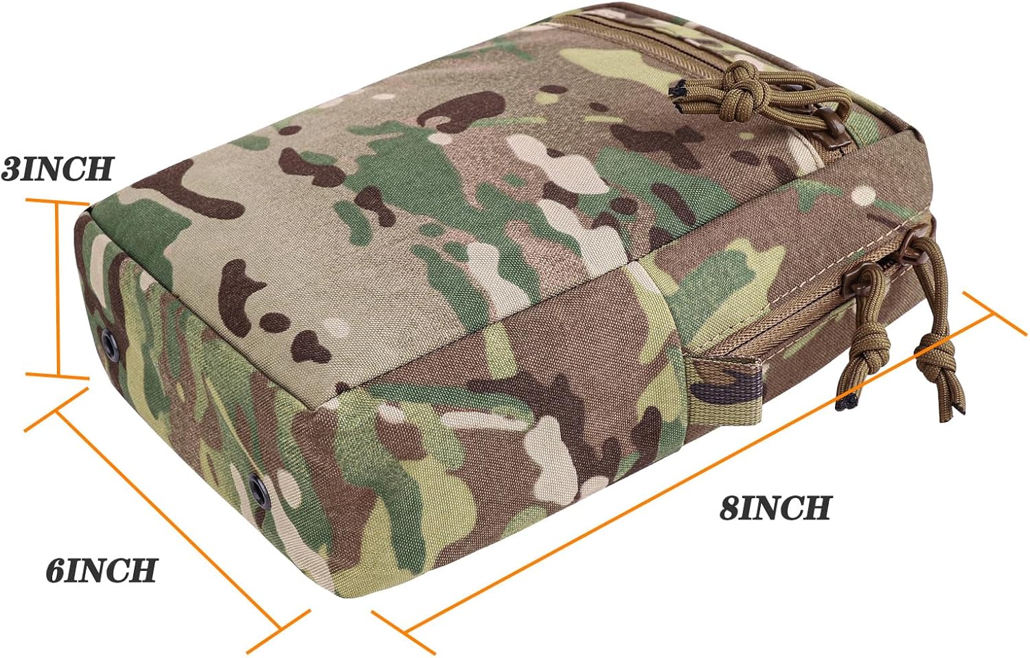 Tactical Gp Pouch, Molle General Purpose Expanded Storage Tall Bags Large Utility Nylon Bag for Duty Belt and Vest - Image 3