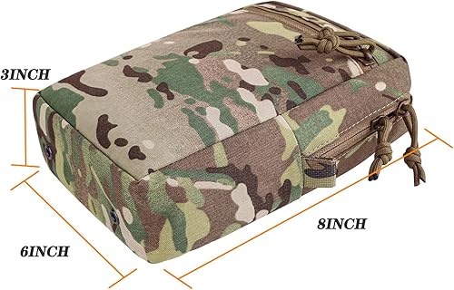 Miniatura 10 de Molle - Bolsa táctica Gp, bolsa de almacenamiento ampliada para uso general, bolsa de nailon grande para cinturón y chaleco