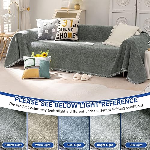 Vista 223 de VClife - Funda para sofá de 2 plazas o modular, de felpilla, antideslizante, lavable, apta para perros, protectora, caqui, 71 x 118 pulgadas 0 0