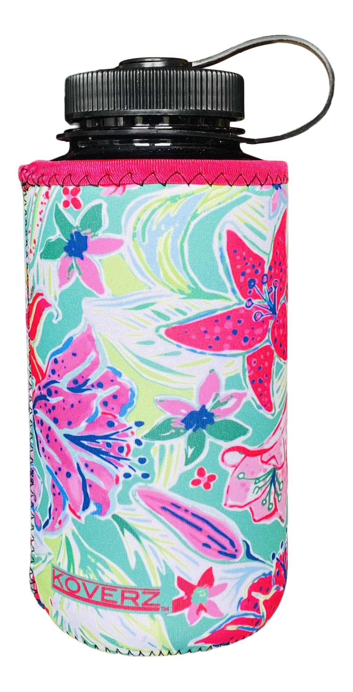 Koverz XL Neoprene 32-40 oz Water Bottle Insulator Cooler Coolie - Lilly