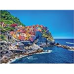 Jigsaw Puzzles 1000 Pieces for Adults Cinque Terre Italy Landscape Puzzle Natural Scene Hard Puzzles for Adults Teens Kids Interactive Toy Brain Teaser