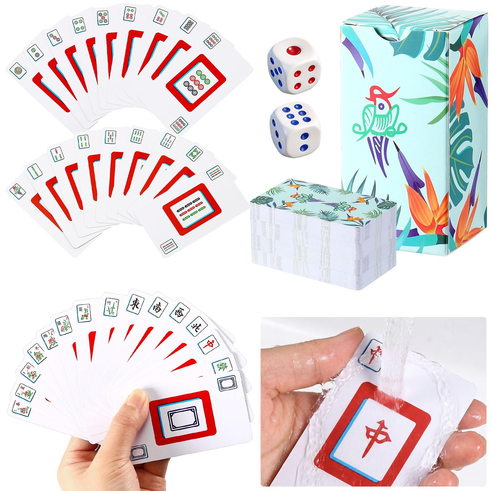 Amazon.com: Civaner Waterproof PVC Mahjong Playing Cards 2026
