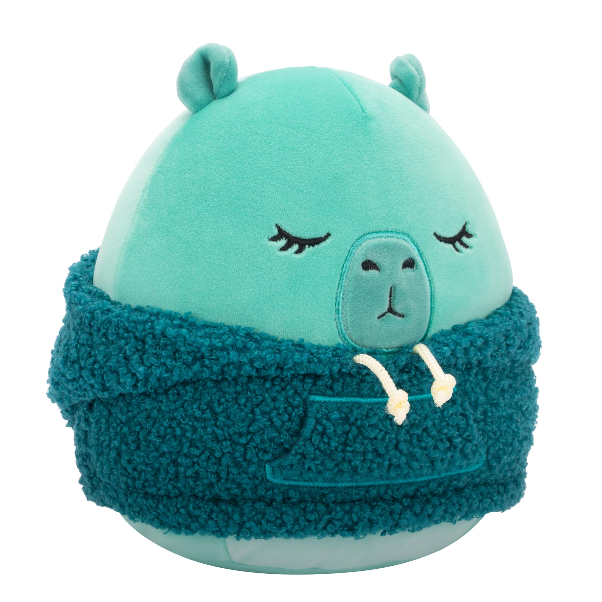 Squishmallows Original 7.5-Inch Nastia the Capybara with a Wooly Hoodie, Multicolor, 7.5 inches - Image 2