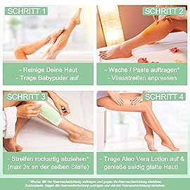 150 Professional Wax Strips for Waxing - Tear-Resistant Fabric Strips for Hair Removal - Skin-Friendly, Reusable Persian Waxing Strip for Warm Wax and Sugar Paste on Legs, Face, Back, Intimate Areas