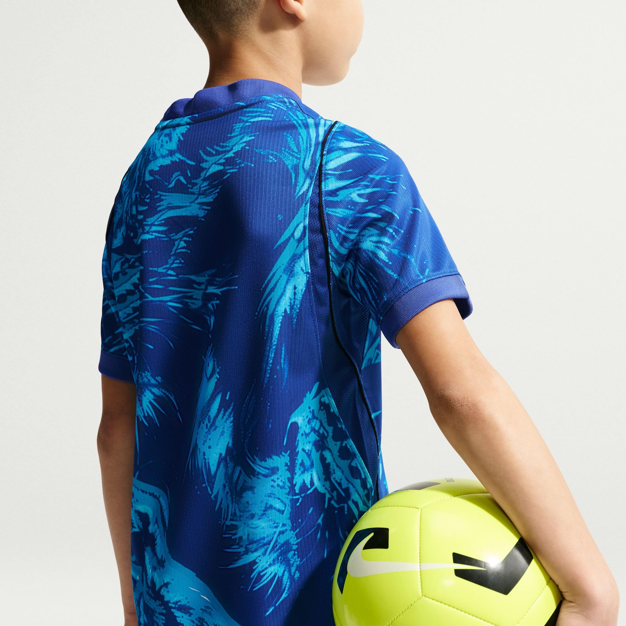 Nike England 2026 Stadion Goalkeeper Nike Dri-Fit Kurzärmliges Replika-fußballtrikot für Ältere Kinder Replica Maglia da Calcio Unisex - Bambini e Ragazzi