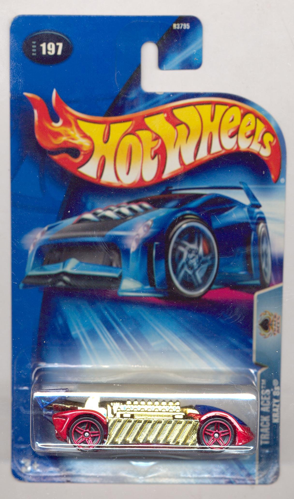 Amazon | Hot Wheels 2004-197 Track Aces GOLD/RED Krazy 8s 1