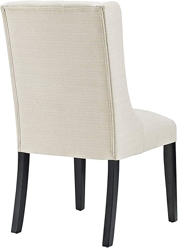 Miniatura 5 de Modway Baronet - Juego de 4 sillas Parsons de tela tapizada para cocina y comedor, color beige Beige,Gris,https://www.amazon.com/dp/undefined