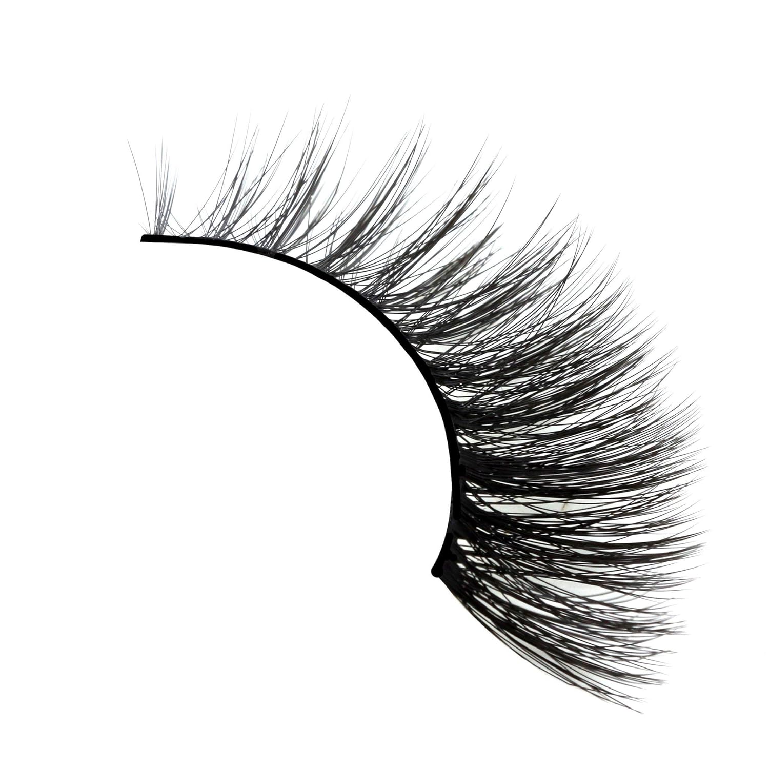 Amorus 3D Hand made Faux Mink Black Lashes #40 Nature fluffy light Reusable (12 PACK)