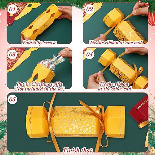 Miniatura 3 de Tenceur Kit de 50 piezas de galletas navideñas sin broches de presión, regalos de mesa de fiesta de Navidad, copos de nieve, renos, bricolaje,