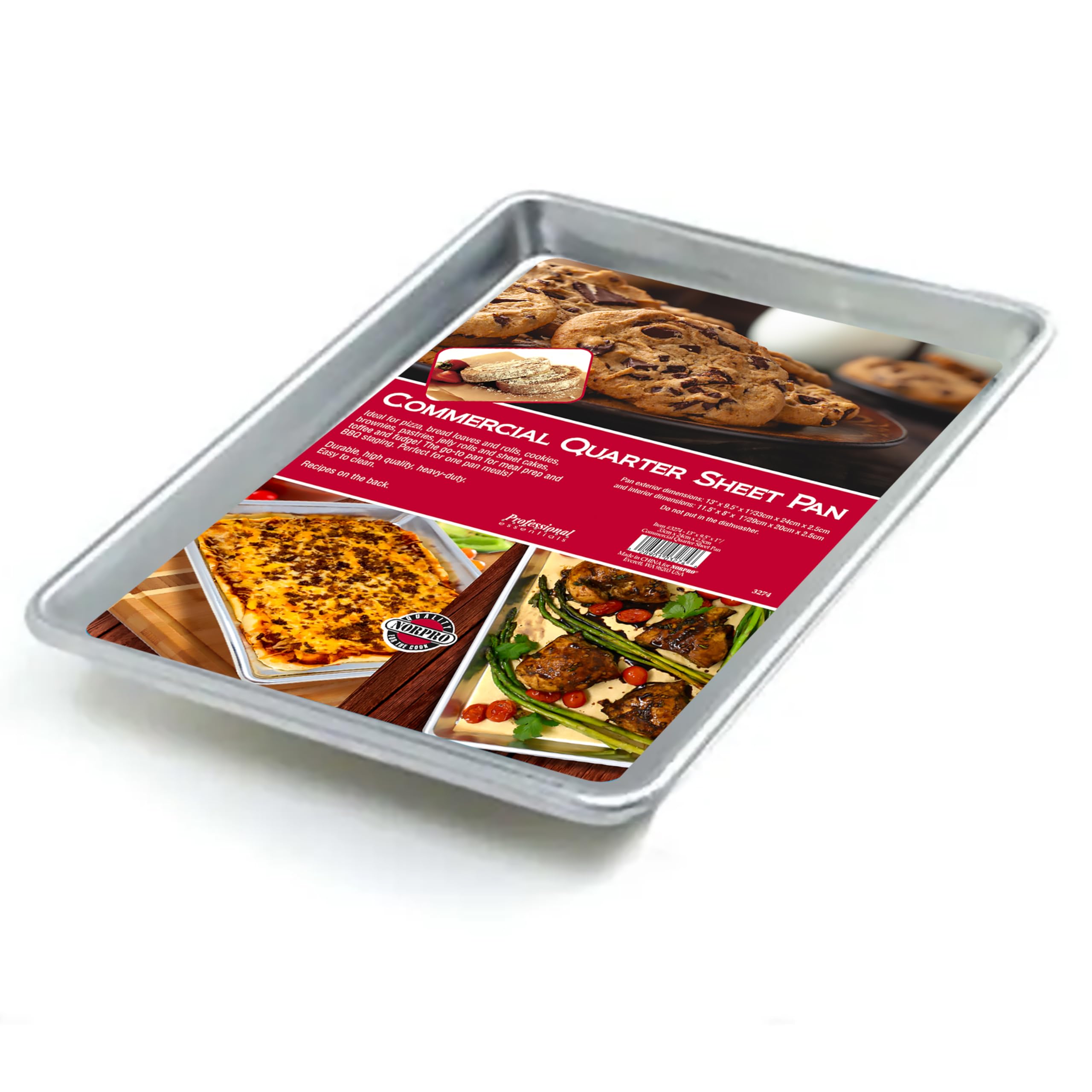 Amazon.com: Norpro, Aluminum 3274 Jelly Roll Baking Sheet, 13
