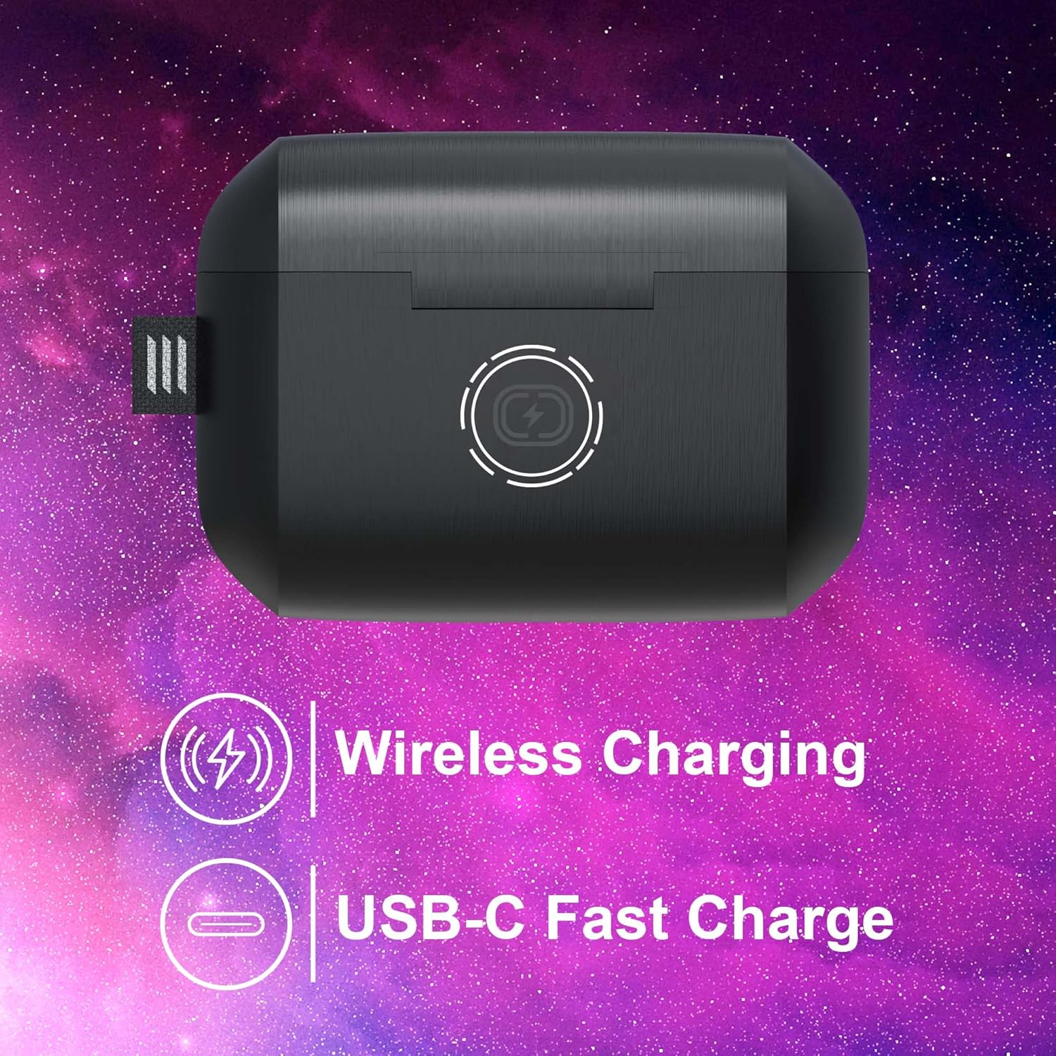 Soul S-Play Charging Case with Wireless and USB-C Charging Icons