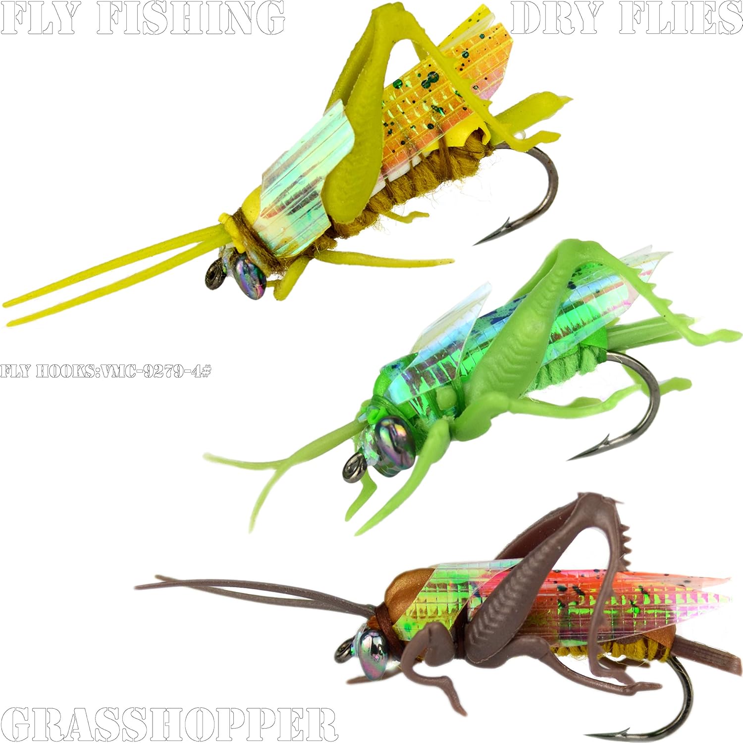 Fly Fishing Flies kit with Fly Box/Nymphs/Dry Fly,Wet Fly/Streamers/Realistic Flies