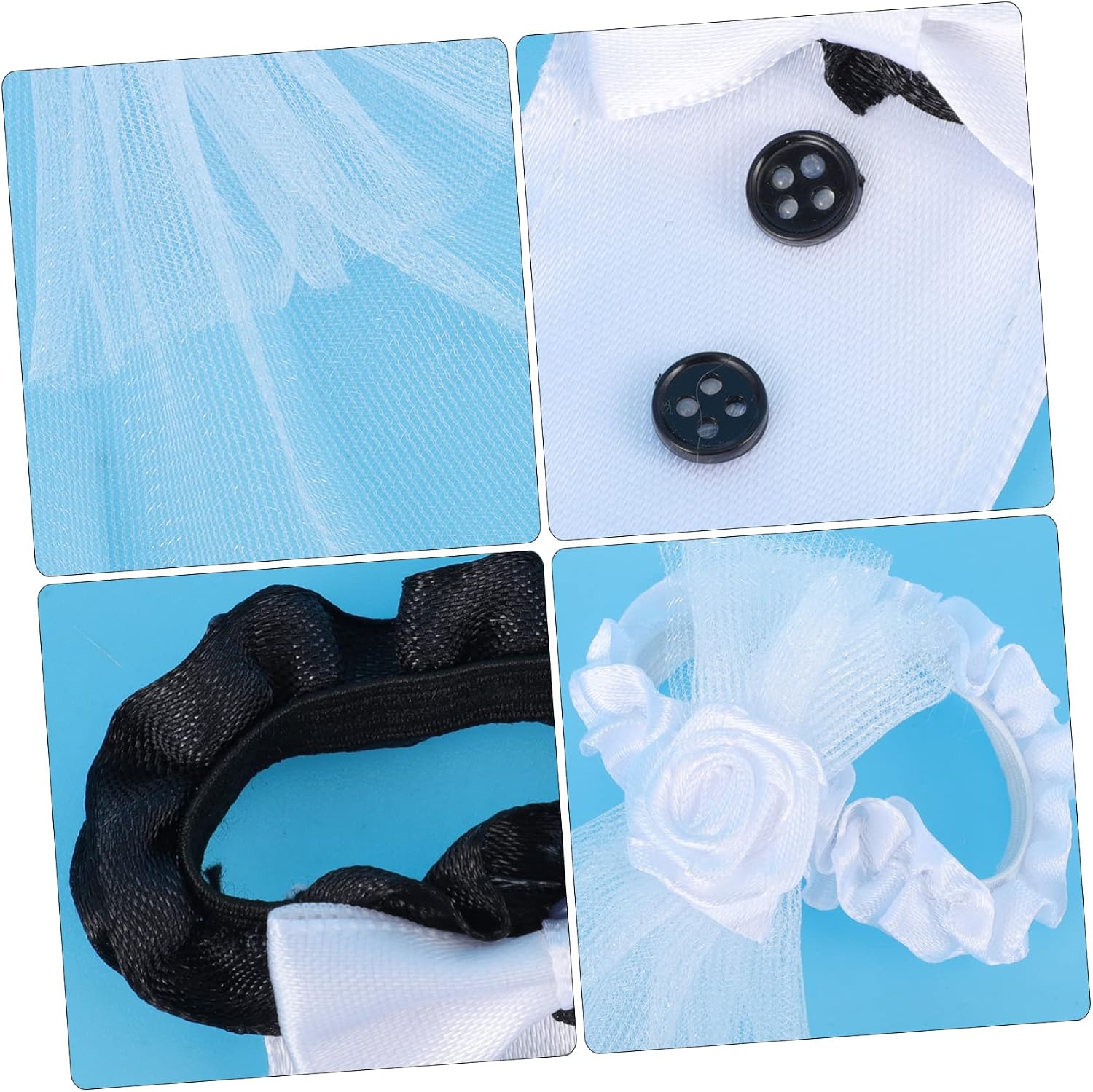 Bride and Groom Wine Glass Covers Reusable Cloth Wedding