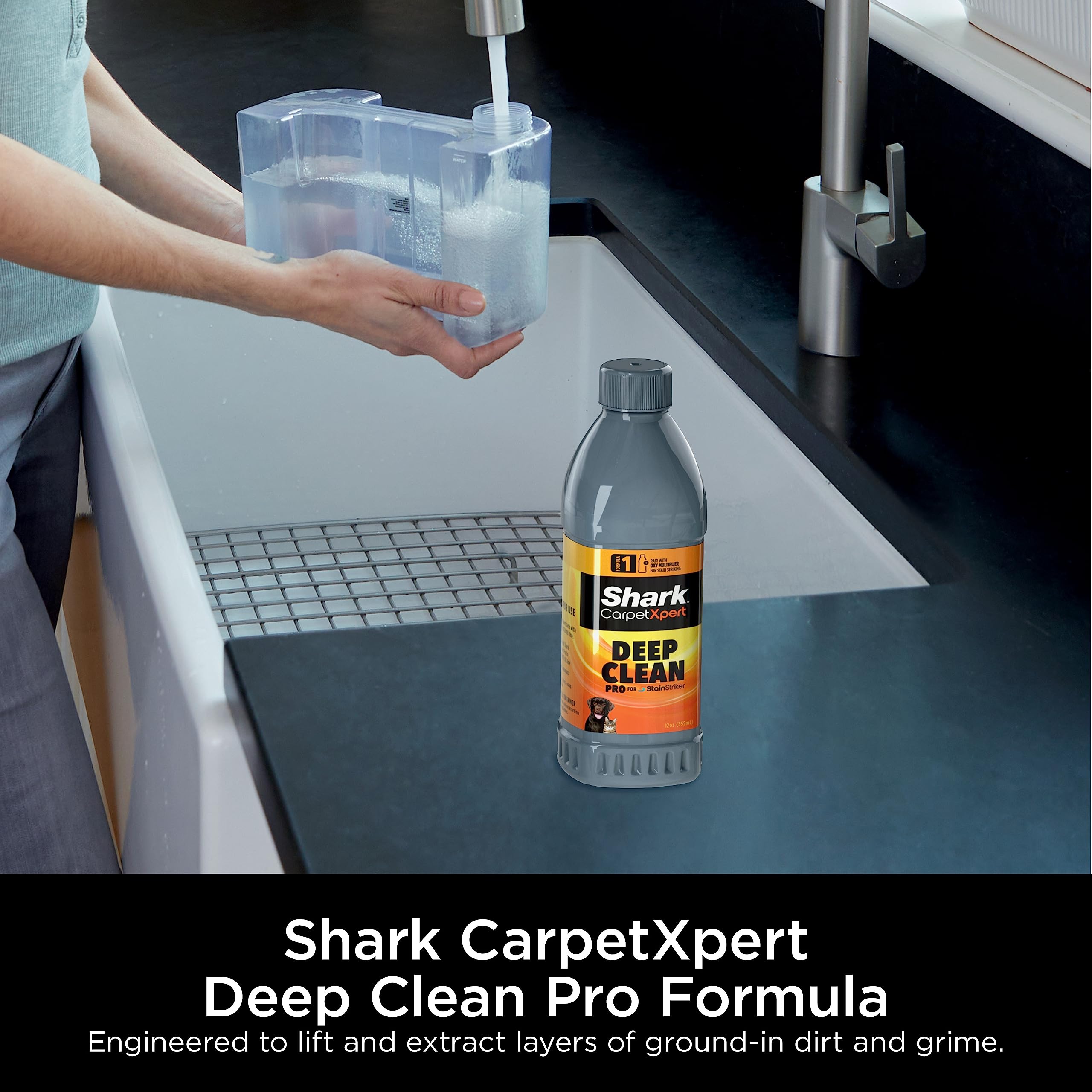 Shark StainStriker Portable Carpet & Upholstery Cleaner - Spot, Stain, & Odour Eliminator - Carpets, Area Rugs, Couches, Navy, PX200C (Canadian Edition) Product Image 6
