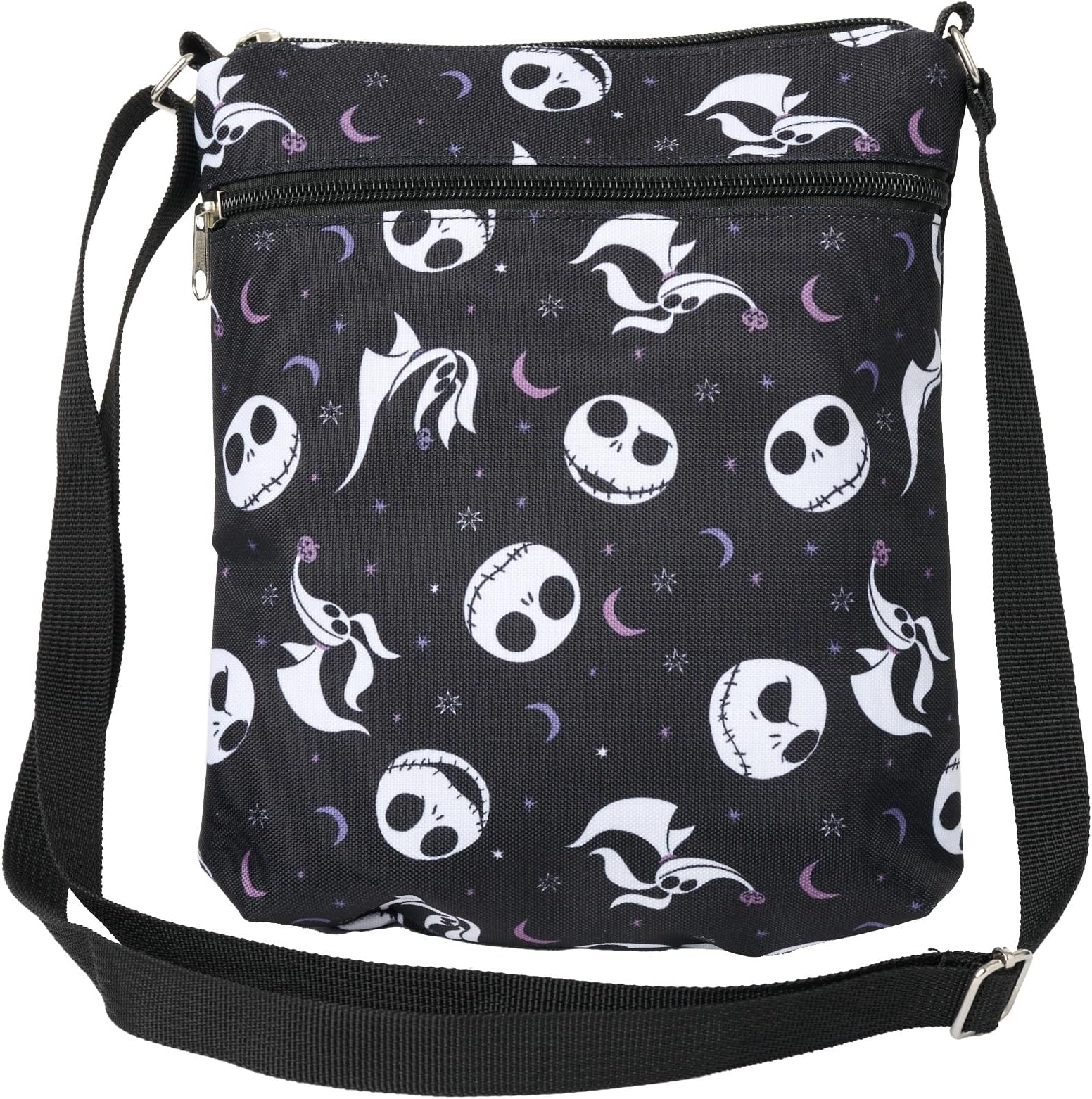 Crossbody Bag Jack Skellington and Zero All Over Print Passport Travel