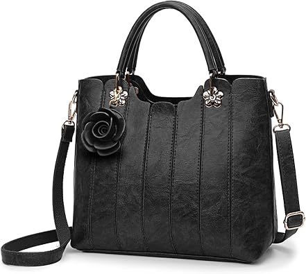 Vegan Leather Purses for Women, Faux Leather Handbags for Women, Top Handle Bag, Satchel Purse