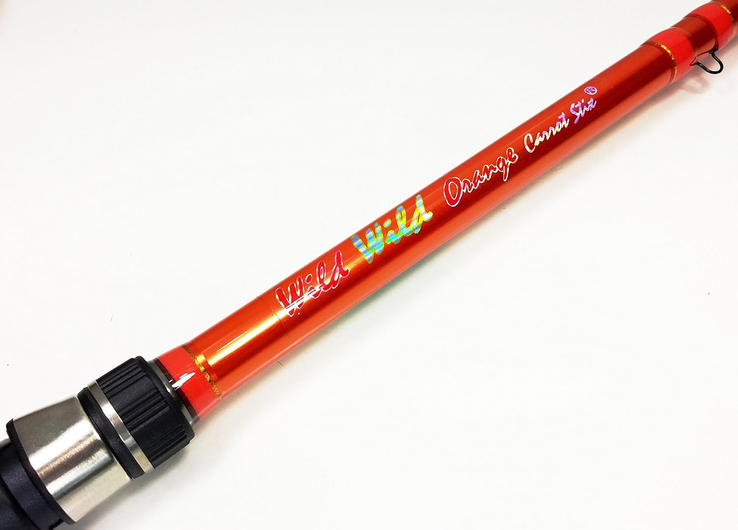 Carrot Stix Wild Wild Orange Casting Fishing Rod W/ Semi Micro Guides (Medium/Light/7 -Feet)