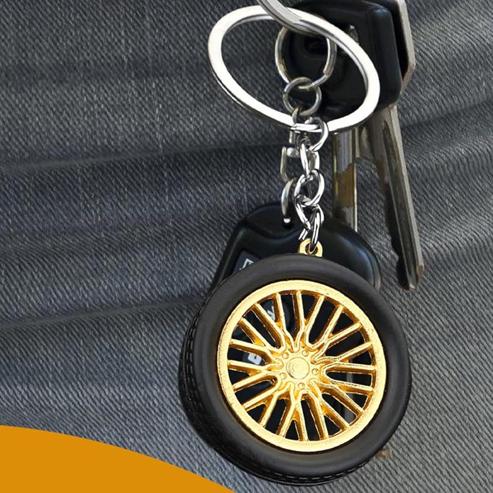 Porte-Clés Pneu De Voiture, Charm Sac à Dos Pendentif Porte-Clés Pneu